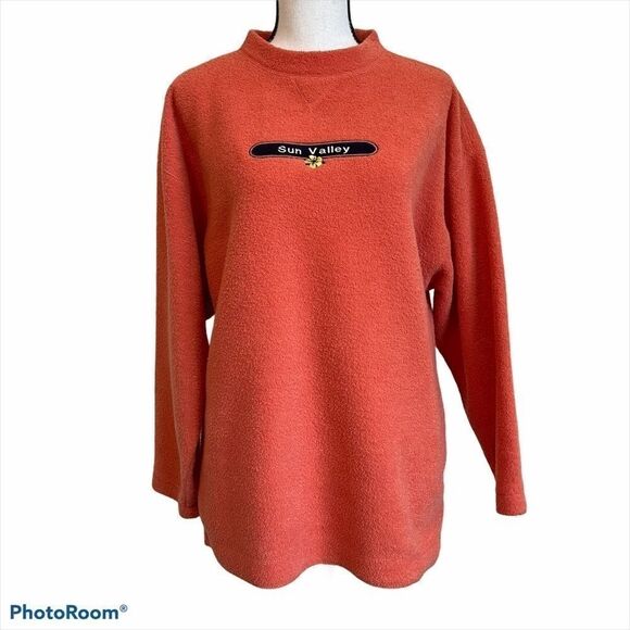 Sun Valley Ski Resort Coral Pullover Fleece - M - Picture 1 of 12